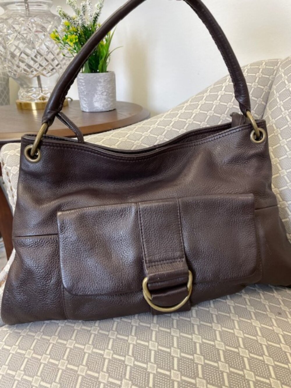 Deep Brown HOBO Shoulder Bag